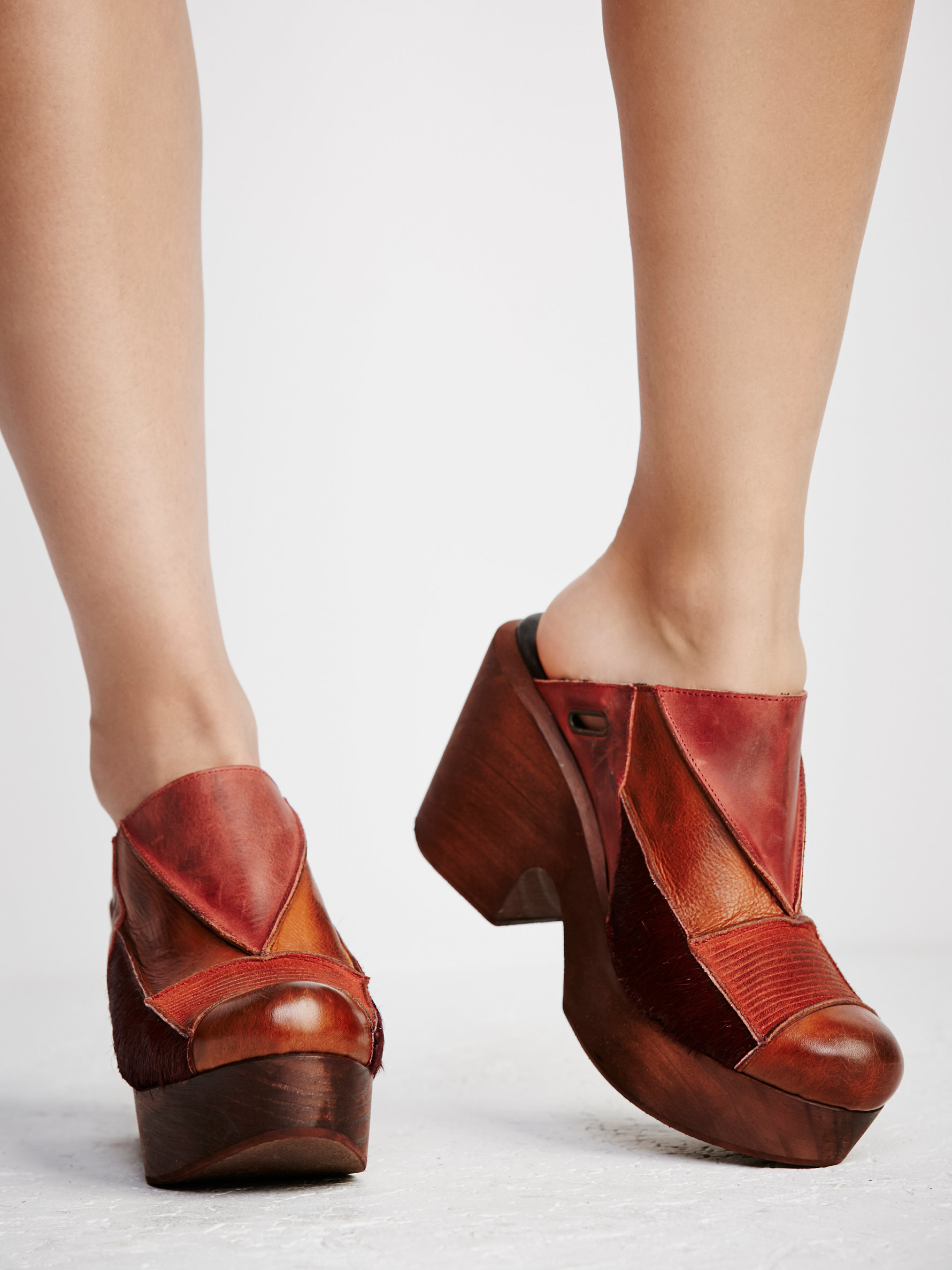 Free People Into The Patchwork Clog Lyst